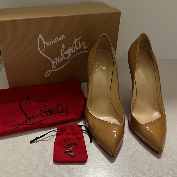 Christian Louboutin Corneille 100 Patent Heels - 38.5 | AUTHENTIC - Picture 6 of 9